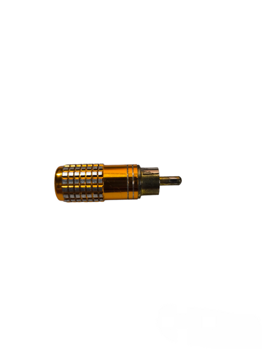 Grippes RCA Plug Metal Yellow Connector