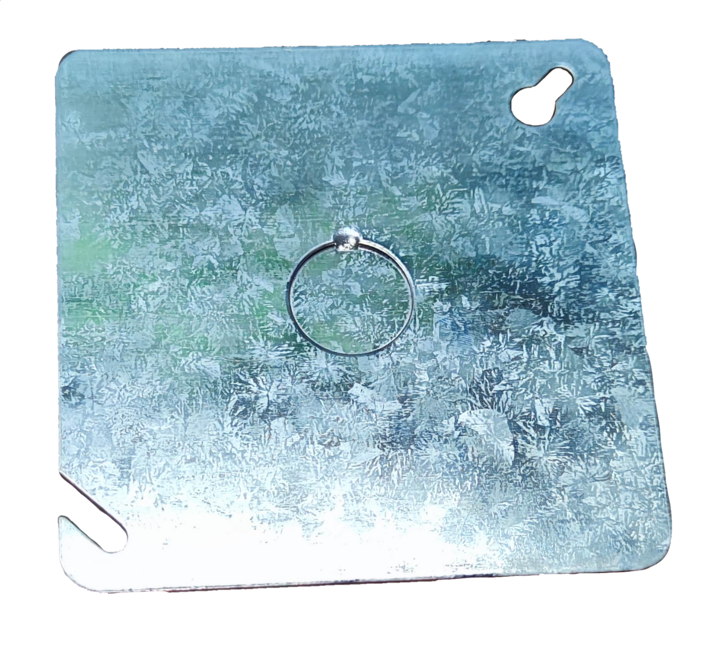 1mm Thickness AWG 18 Junction Box Cover with a loop for secure attachment and durability