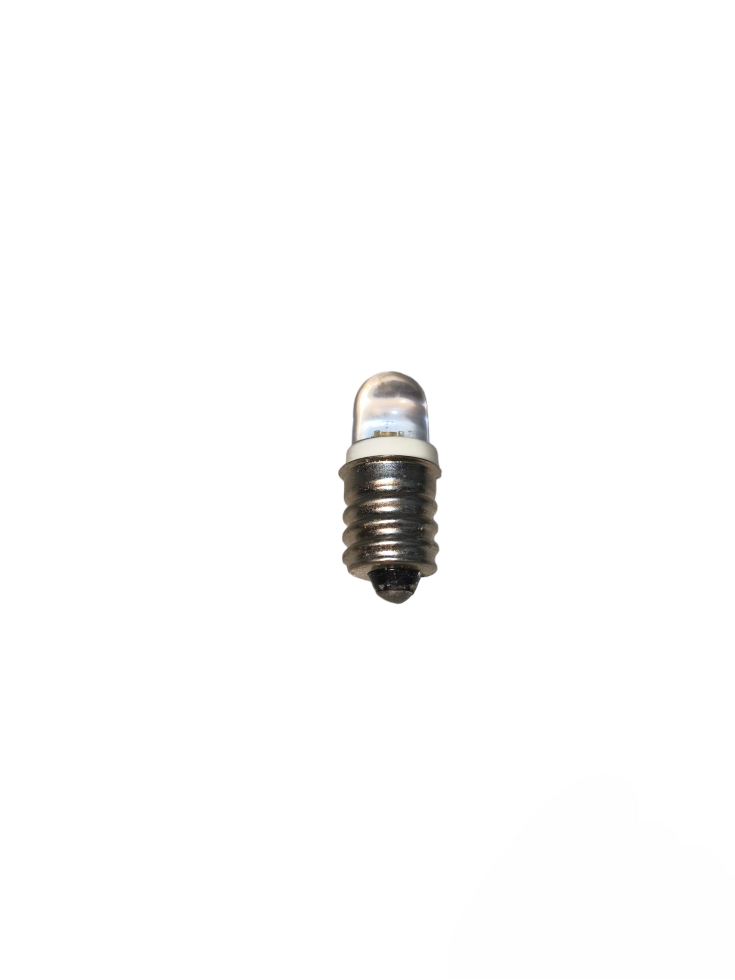 1W 220V LED pilot lamp E12 with metal screw base and clear bulb for indicator lighting