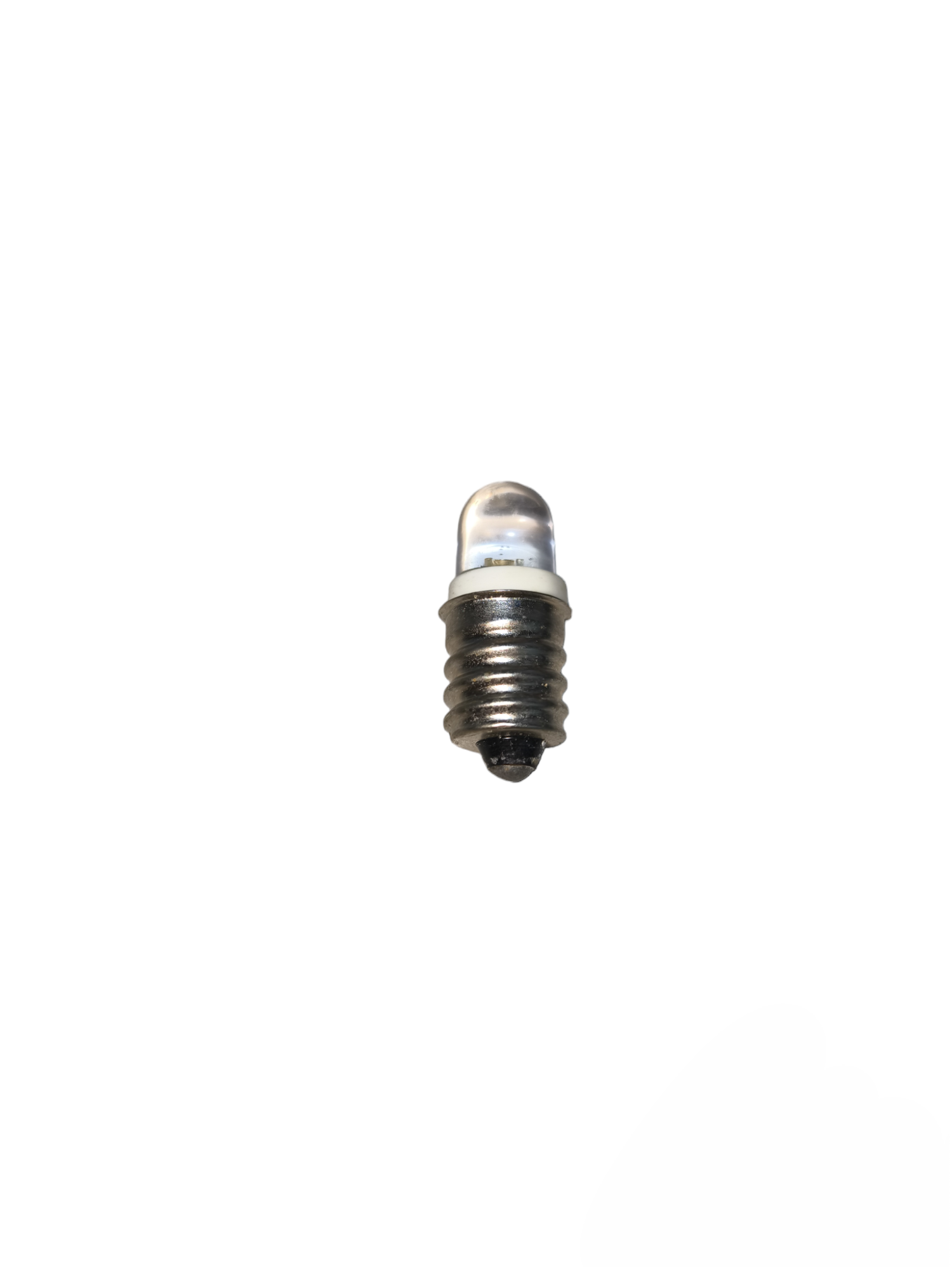 1W 220V LED pilot lamp E12 with metal screw base and clear bulb for indicator lighting