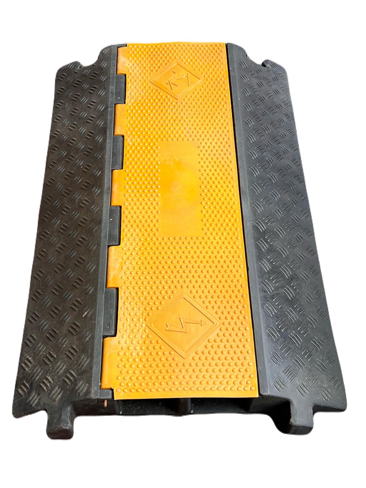 Grippes 2 channel cable protector ramp designed for safe cable management in high traffic areas