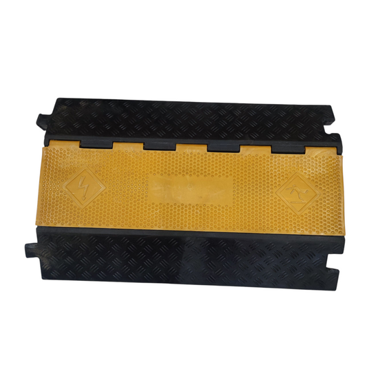 Grippes 2 channel cable protector ramp designed for easy access and safety in cable management