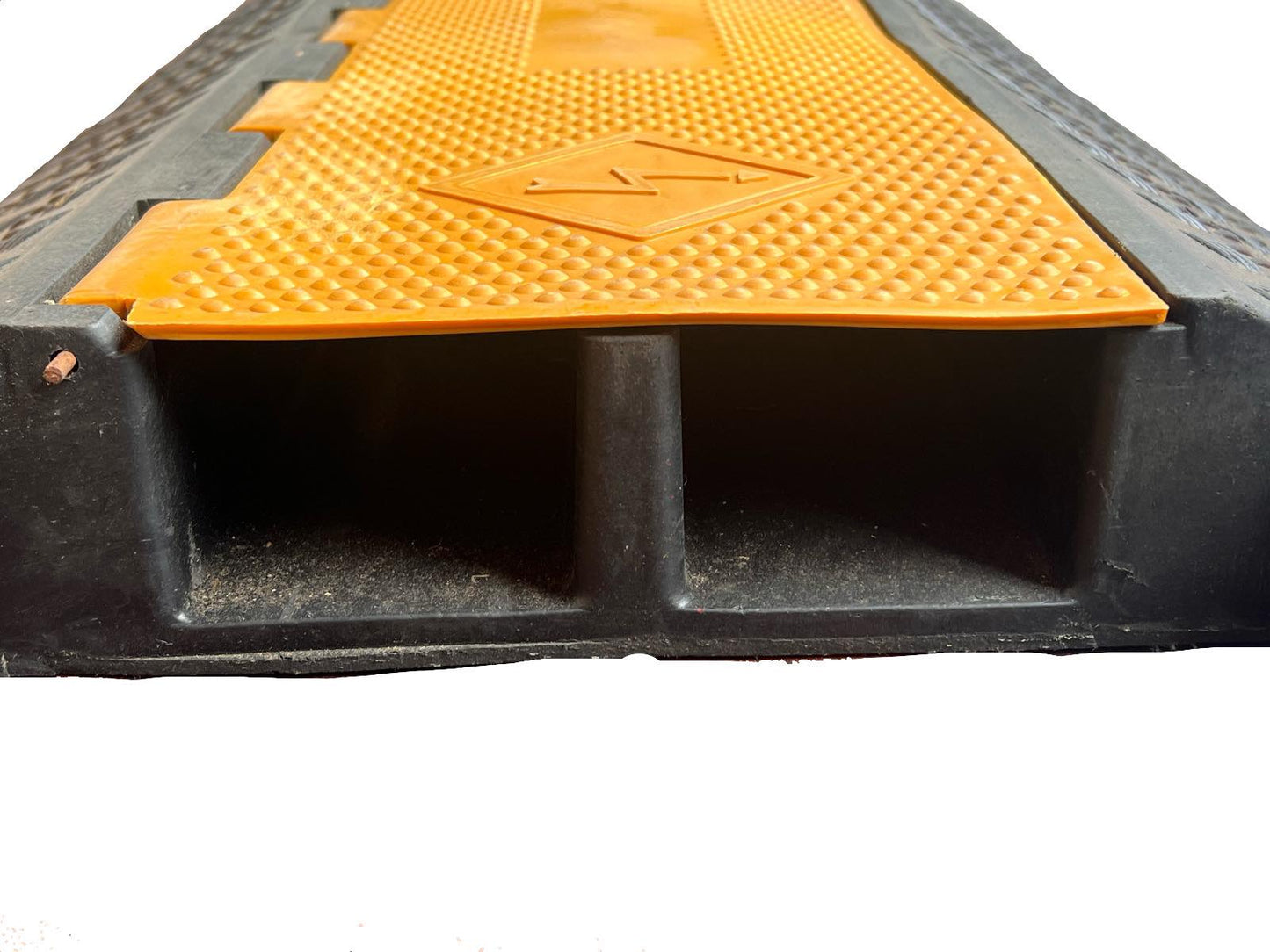 Grippes 2 channel cable protector ramp designed for safe cable routing and tripping prevention