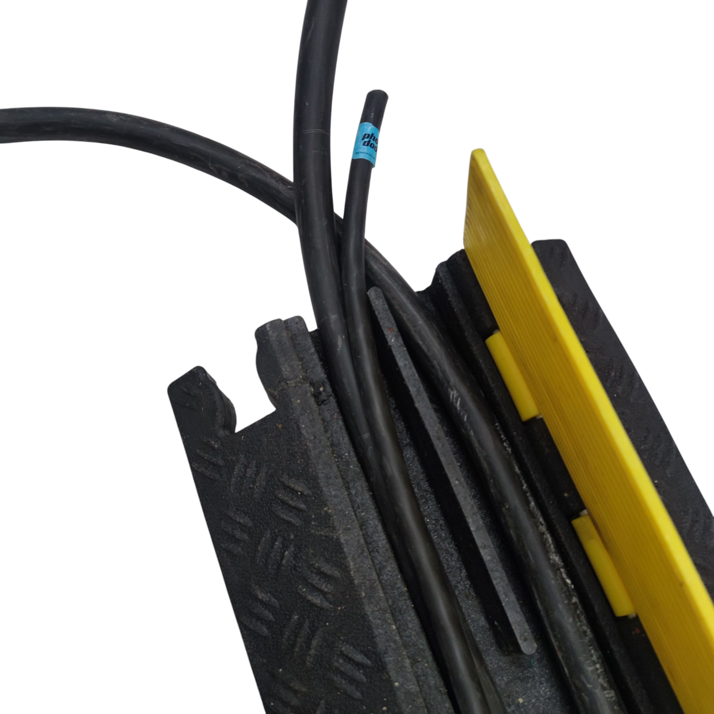 Grippes 2 channel cable ramp protector designed for safe cable management and traffic control