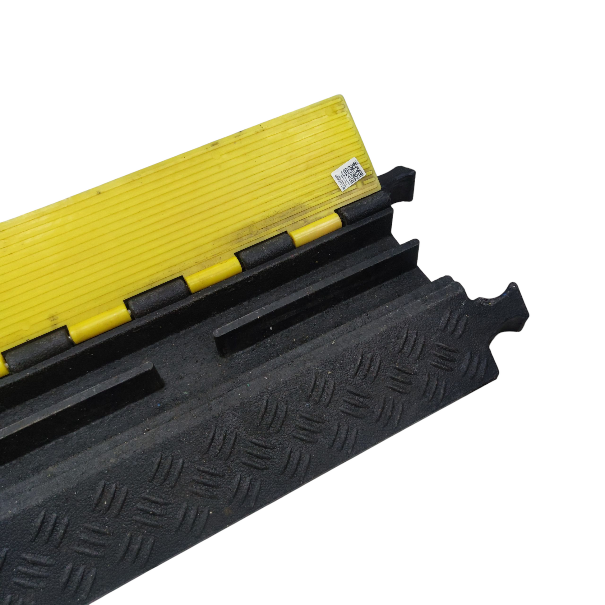 Grippes 2 channel cable ramp protector designed for safe cable management in high-traffic areas