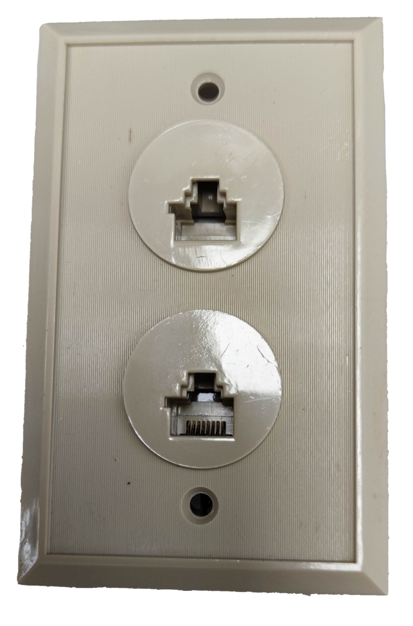 2 Gang LAN Outlet RJ45 with Plate Cover for connecting network cables easily and securely