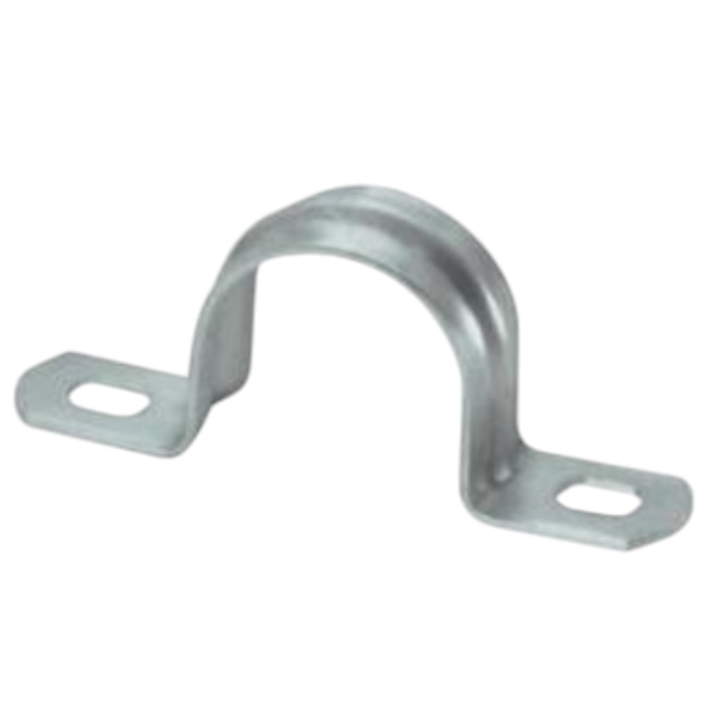 2 hole strap bracket 50mm - 3pcs made of durable metal for securing pipes and cables