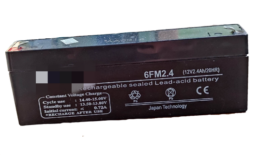 2.4AH rechargeable battery for electronics sealed lead-acid battery with constant voltage charge