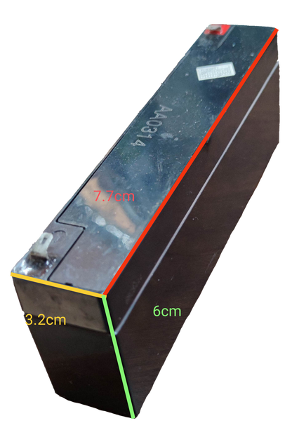 2.4AH rechargeable battery for electronics black rectangular battery with dimensions 7.7cm by 6cm by 3.2cm from China