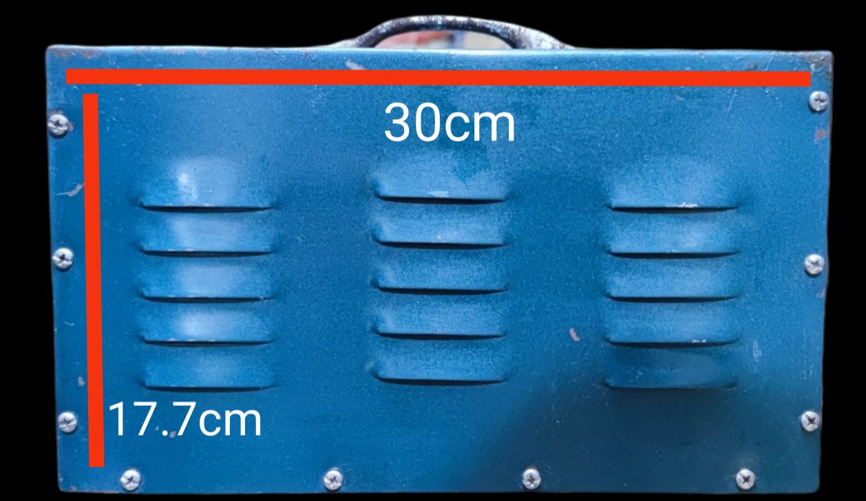 CE 2000W Variable Transformer 145 - 220V in blue metal casing with vent slots and handle