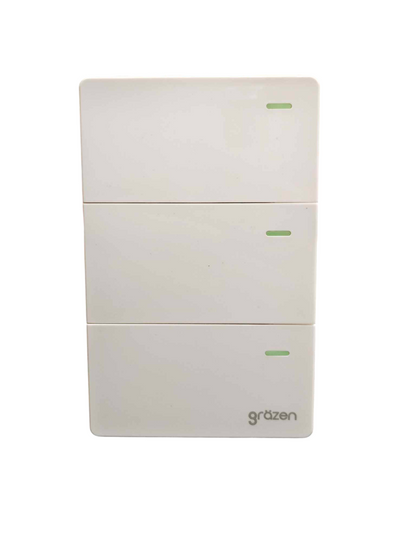 Grazen 3 Gang 3 Way Switch with Plate Cover 16A 220V GW-006