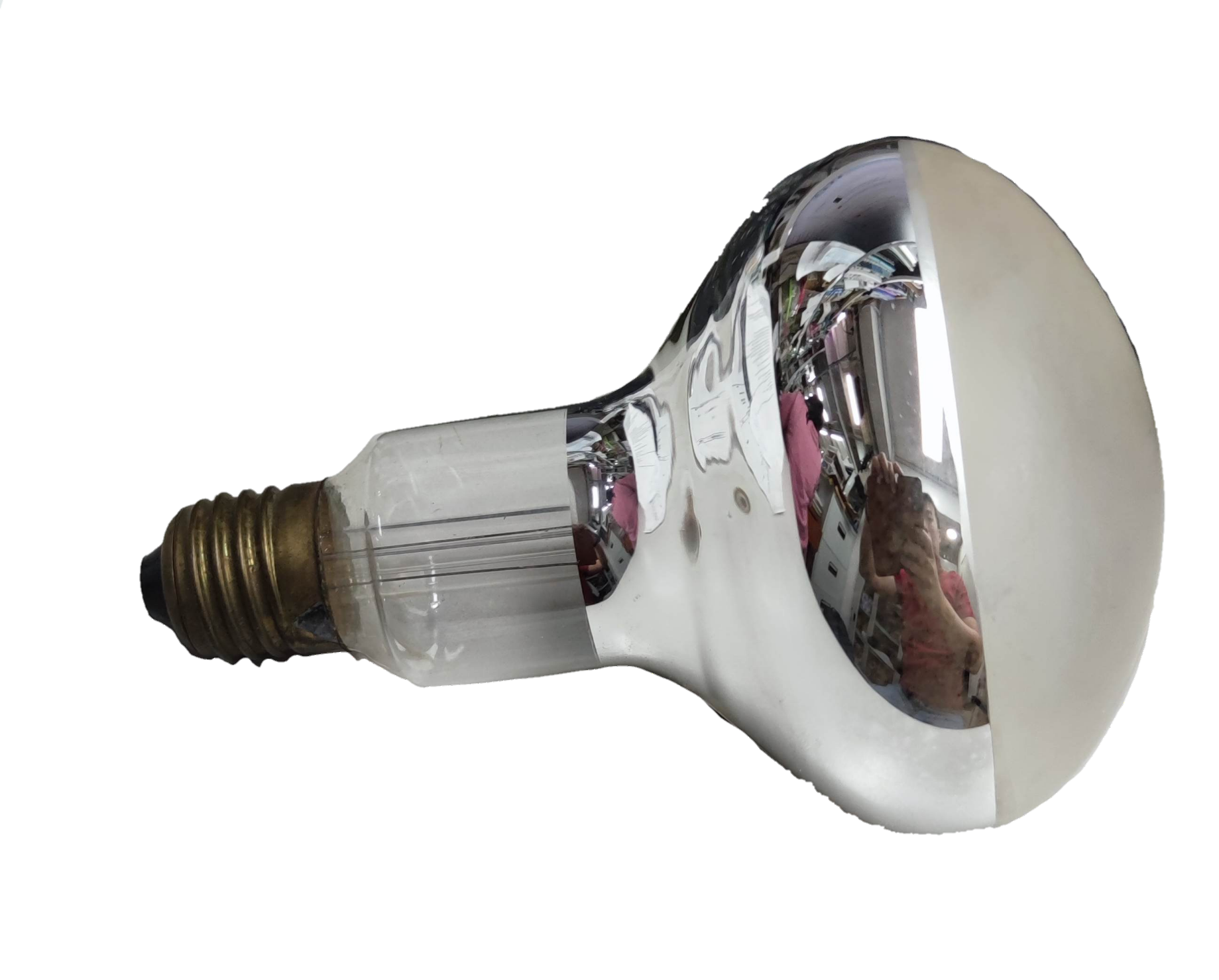 VIR 200W reflector bulb E27 220V with a shiny reflective surface for bright lighting