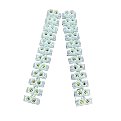 Grippes 20A 12 Pairs PVC Terminal Block for secure electrical connections and easy installations