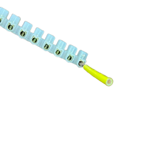 Grippes 20A 12 Pairs PVC Terminal Block with clear connectors for efficient electrical wiring