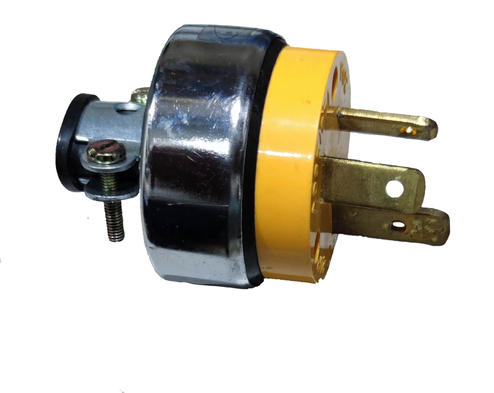 Surer 20A 125V Range Plug Type I 332 with metal and yellow plastic body for power connection