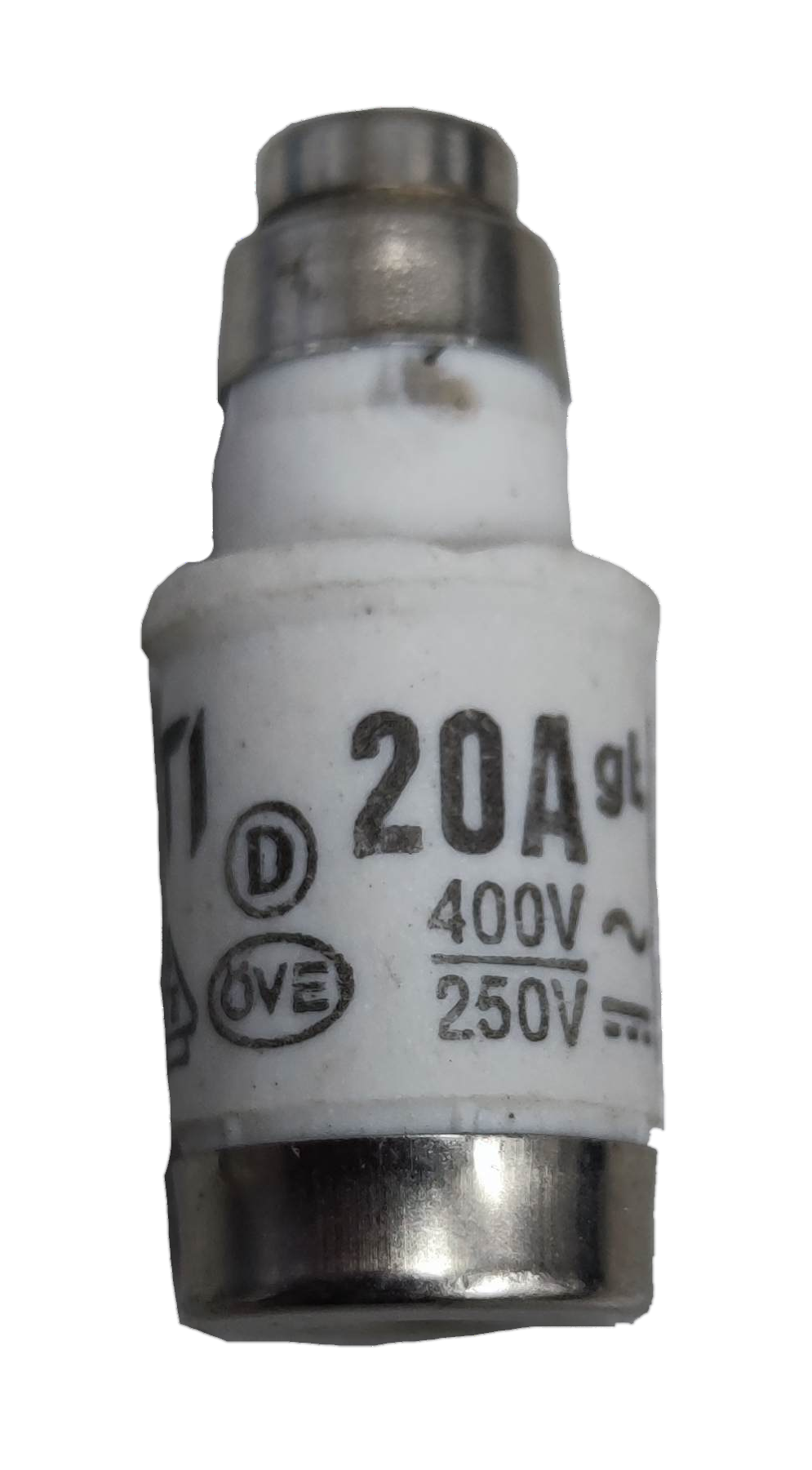 20A ceramic fuse 400V electrical component from China with metal end caps for circuit protection