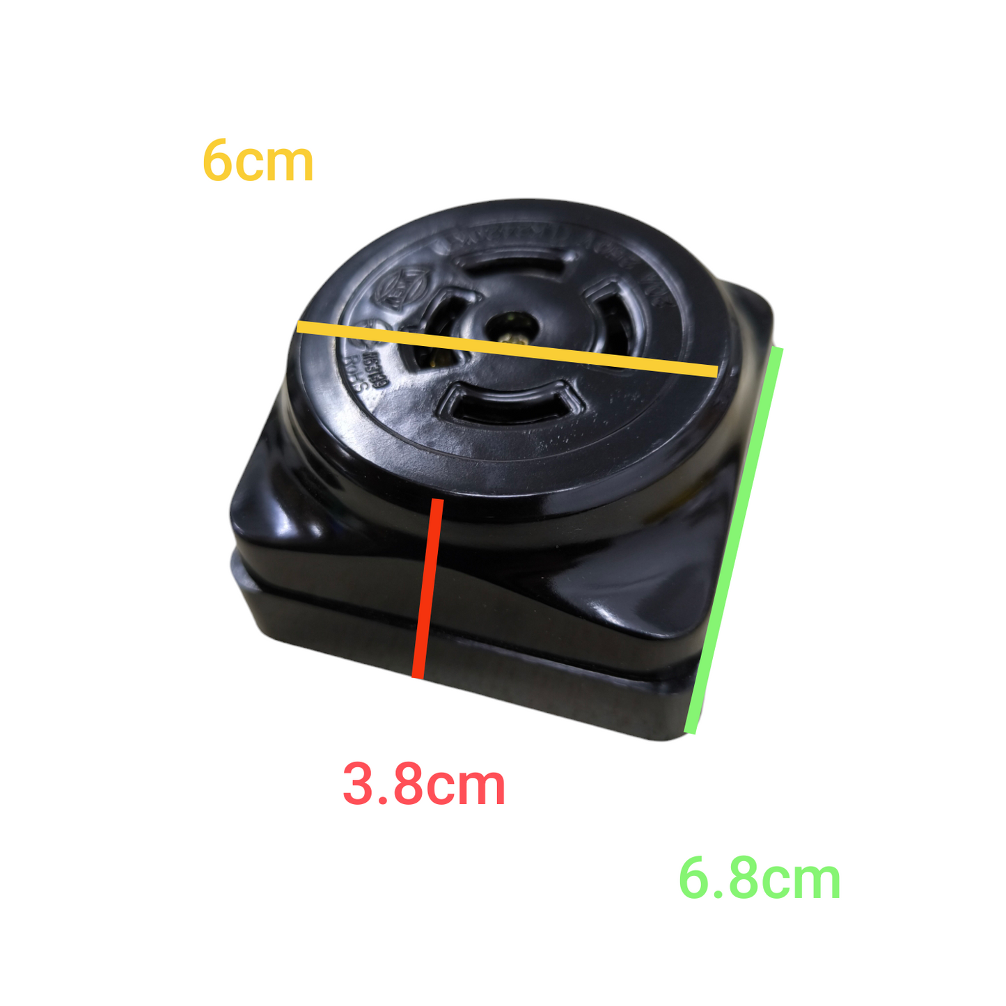 Grippes 20A twist lock outlet 220V Surface Type with compact design and sturdy construction