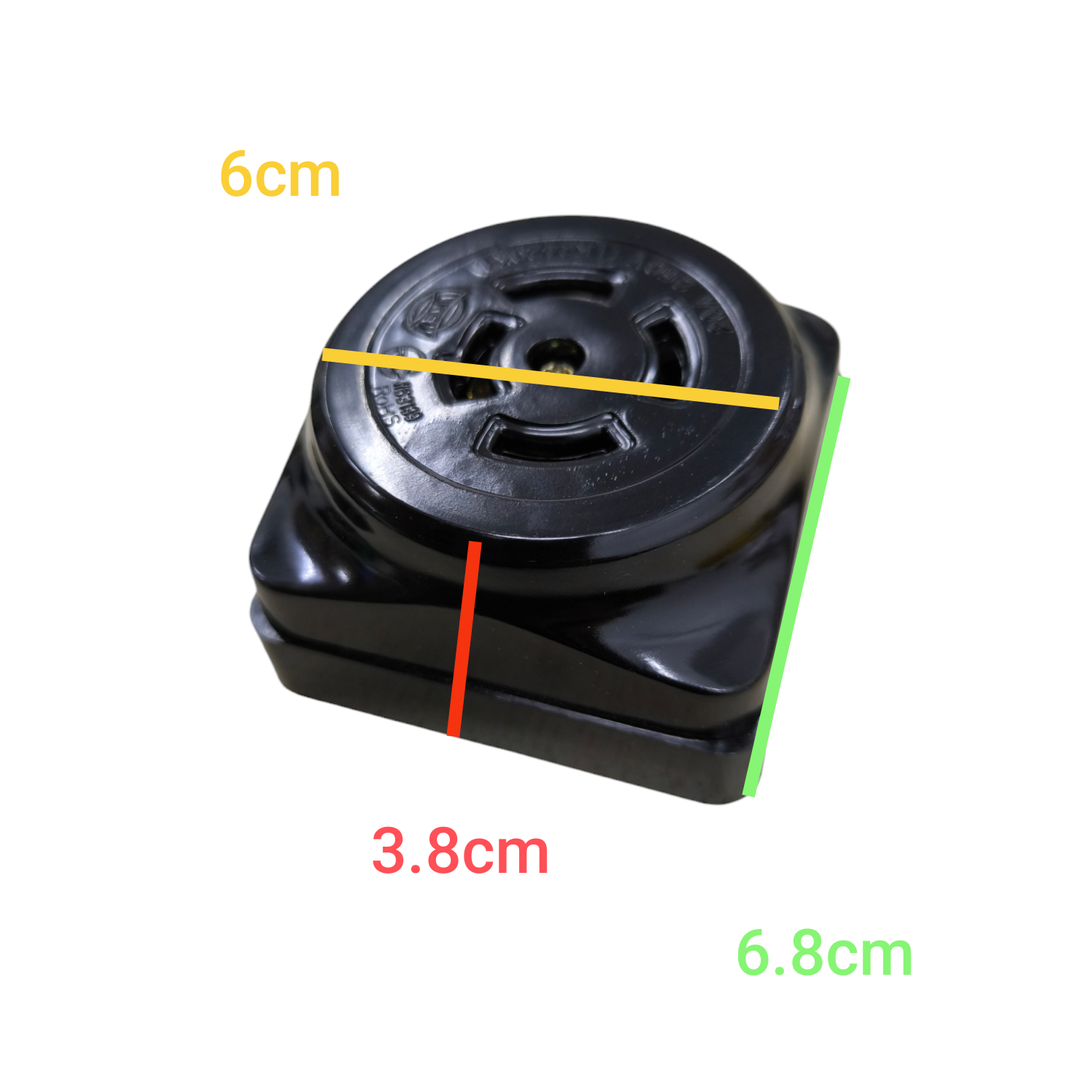 Grippes 20A twist lock outlet 220V Surface Type with compact design and sturdy construction