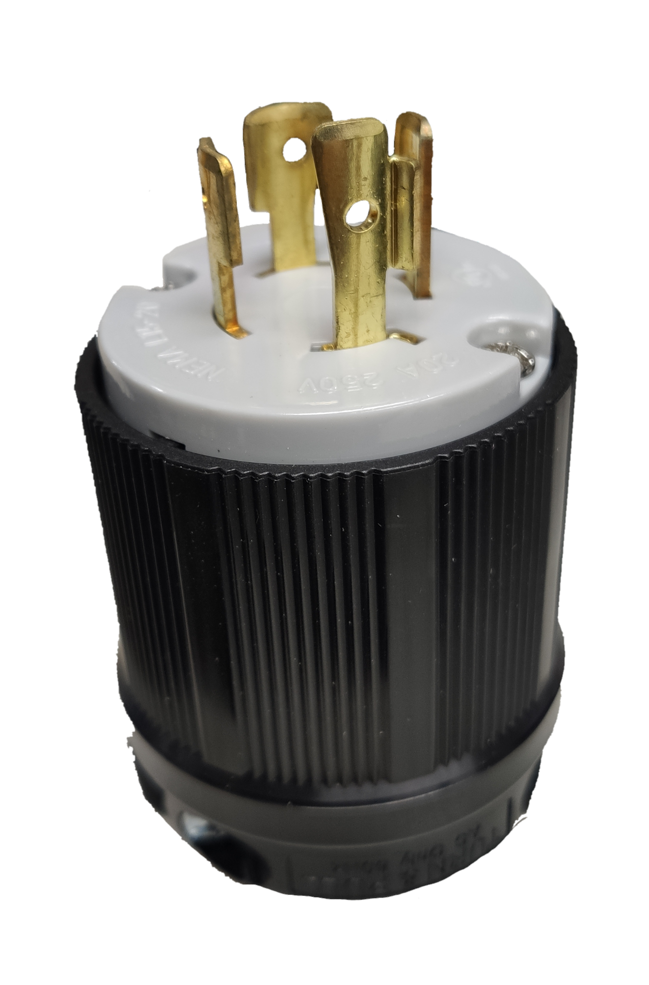 Grippes 20A twist lock plug NEMA L15-20 with durable design for secure connections
