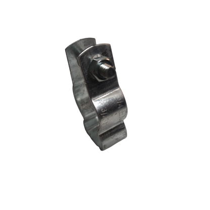 Durable 20mm electrical hanger clamp made from high-quality metal for securing electrical components