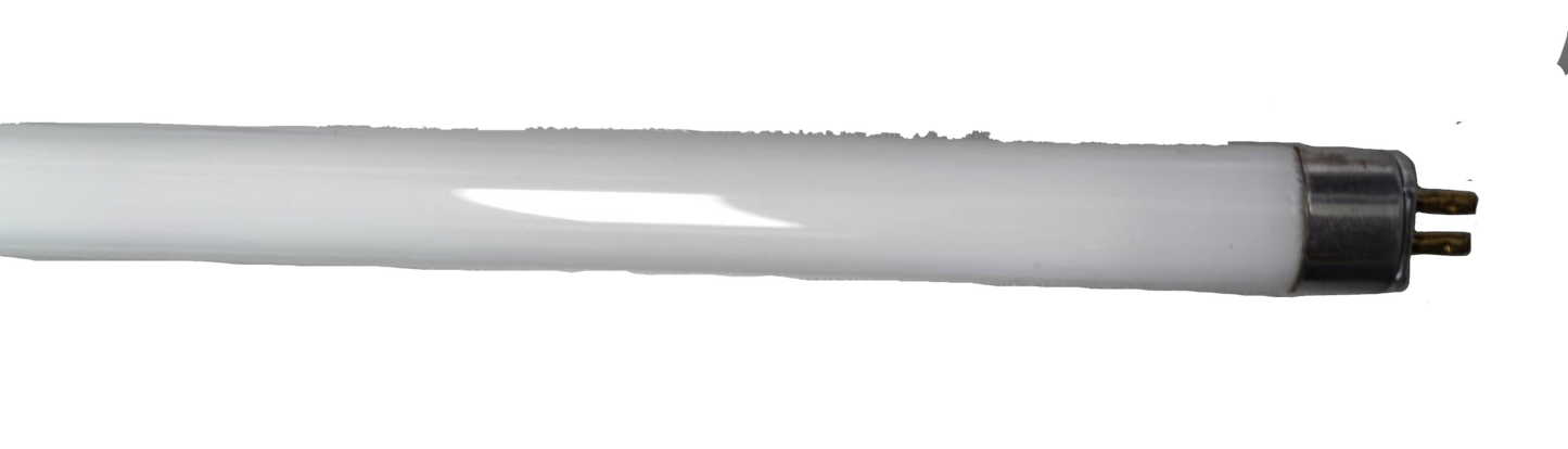 Electx Electrical Supply 21W T5 fluorescent fixture set with sleek white tube and metal end caps