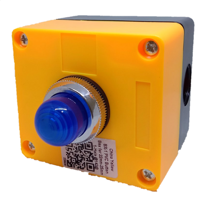 Auspicious 220V blue pilot lamp with enclosure for power points switches and plugs