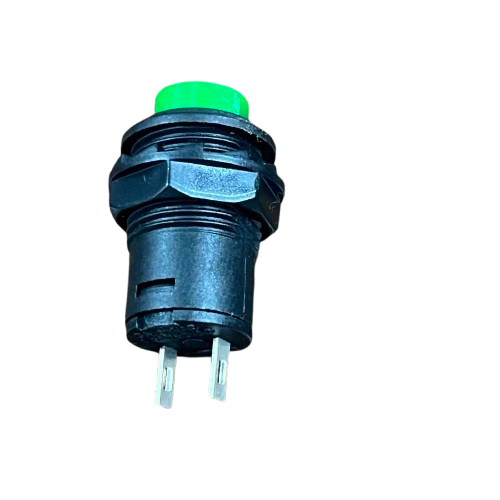220V Green Push Lock Normally Open Switch Plug with Durable Construction for Reliable Performance