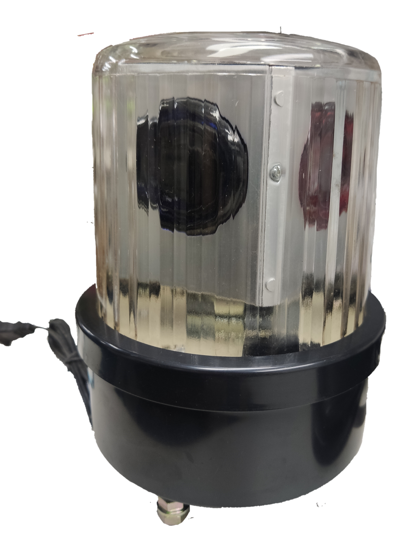 220V revolving warning light Decorative with transparent cover and durable base for seasonal displays