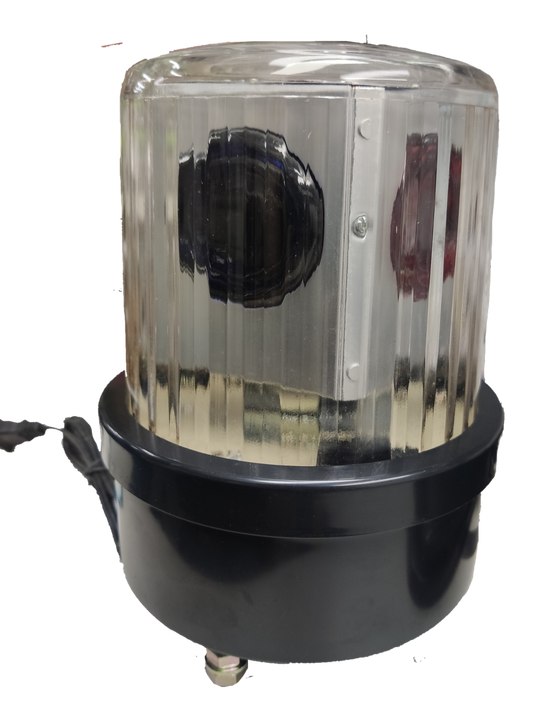 220V revolving warning light Decorative with transparent cover and durable base for seasonal displays