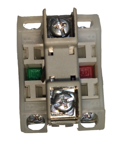 Auspicious 22mm illuminated selector switch with red and green indicators for power control