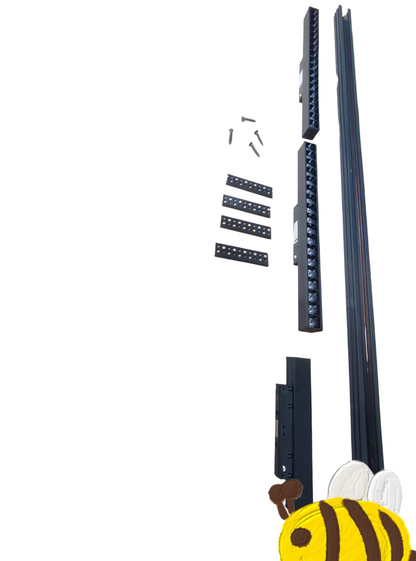 ILLUMIQ TERRA Magnetic Track Light 1 Meter 26mm with 2pcs 18W LED Grille Track Light Cool White 4000K 220V 20 Series