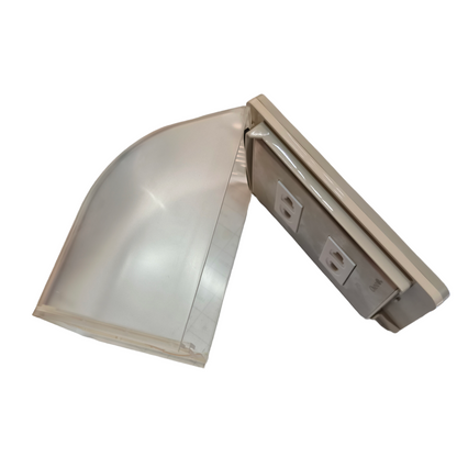 Omni Weatherproof 2 Gang Universal Outlet 15A 250V with Stainless Plate Cover WPP-605+WWP-112S+(WWU-200x2)