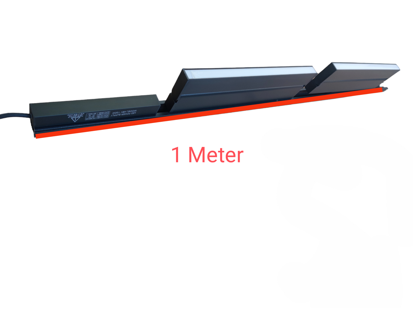 Magnetic Track Light 1 Meter 26mm with 2pcs 18W LED Foldable Flood 220V Warm White ( ILLUMIQ TERRA)