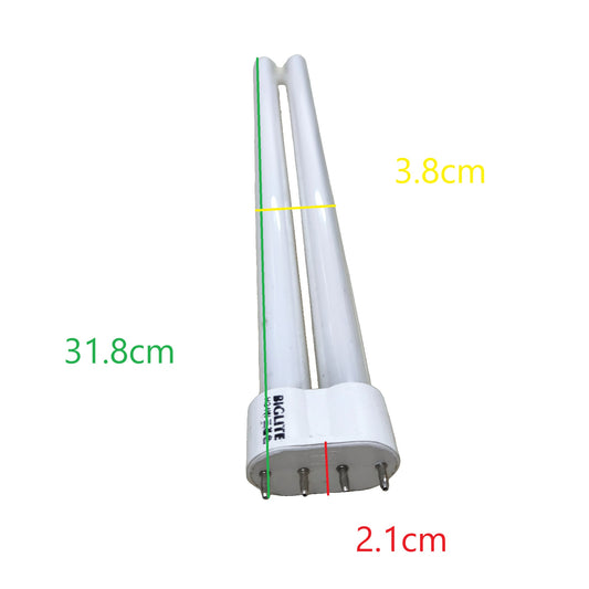 Yu Guang 24W PLL fluorescent tube 4 pins with dimensions 31.8cm x 3.8cm x 2.1cm for energy-efficient lighting