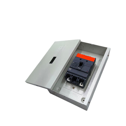 Schneider & Koten 250A MCCB industrial circuit breaker 35KAIC 220V in a protective enclosure