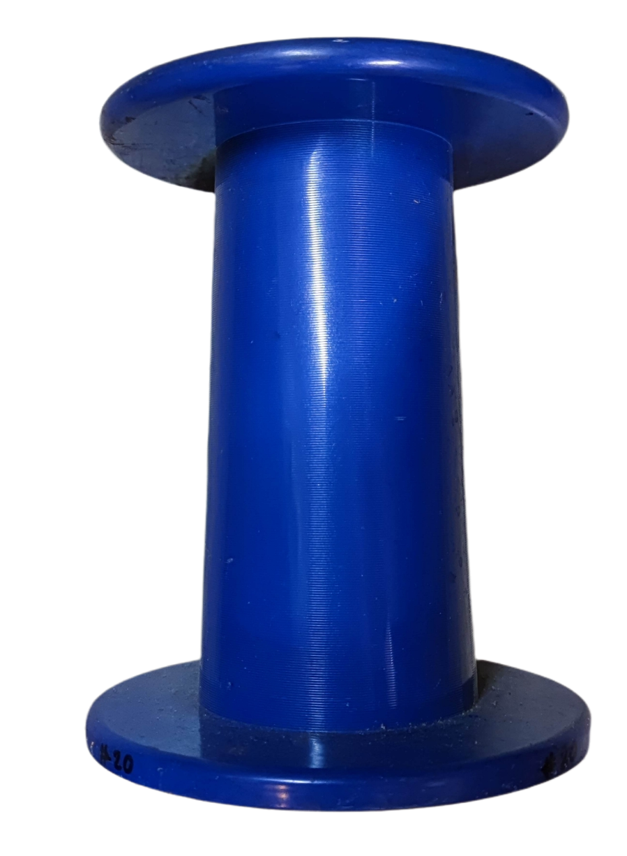 25kg plastic spool for wire in blue designed for efficient cable management and storage