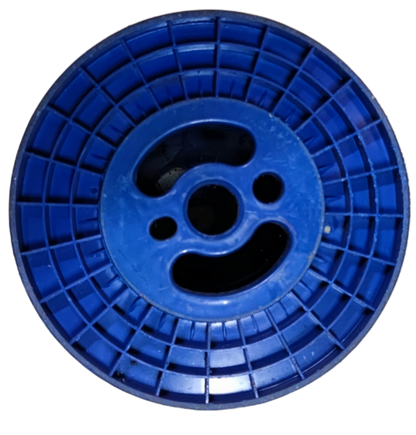 25kg plastic spool for wire in blue, designed for effective cable management and storage