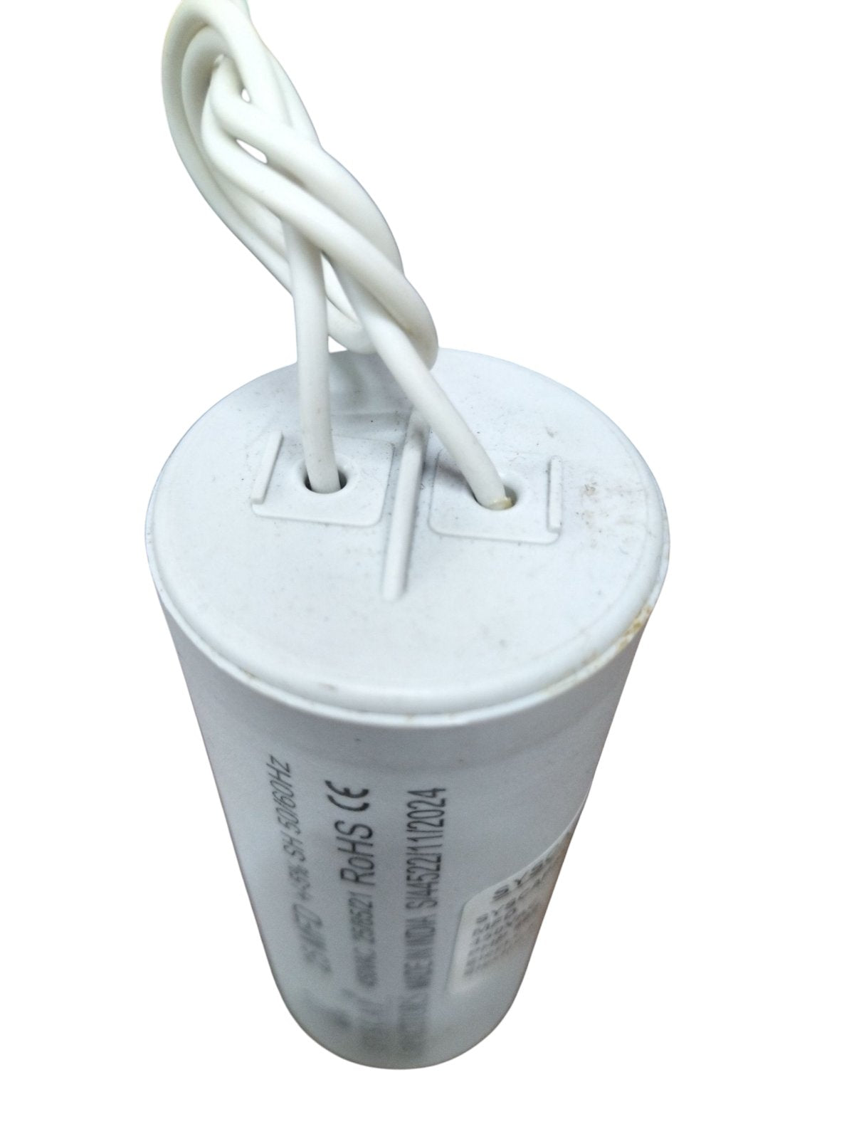 25MFD Running Capacitor 450V by Syscap with two connection terminals for electrical applications