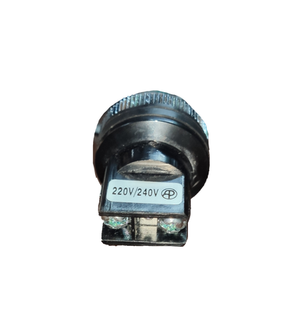 Auspicious 25mm neon pilot lamp 220V work and safety light with black base and voltage label