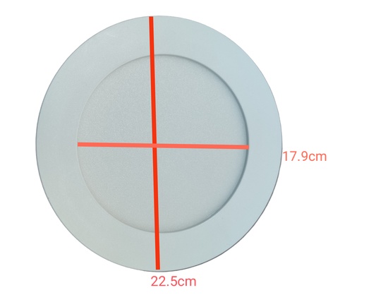 Ecolum 18W Daylight Surface Slim Downlight 8 inches 220V 6500K 8" LED Round Downlight
