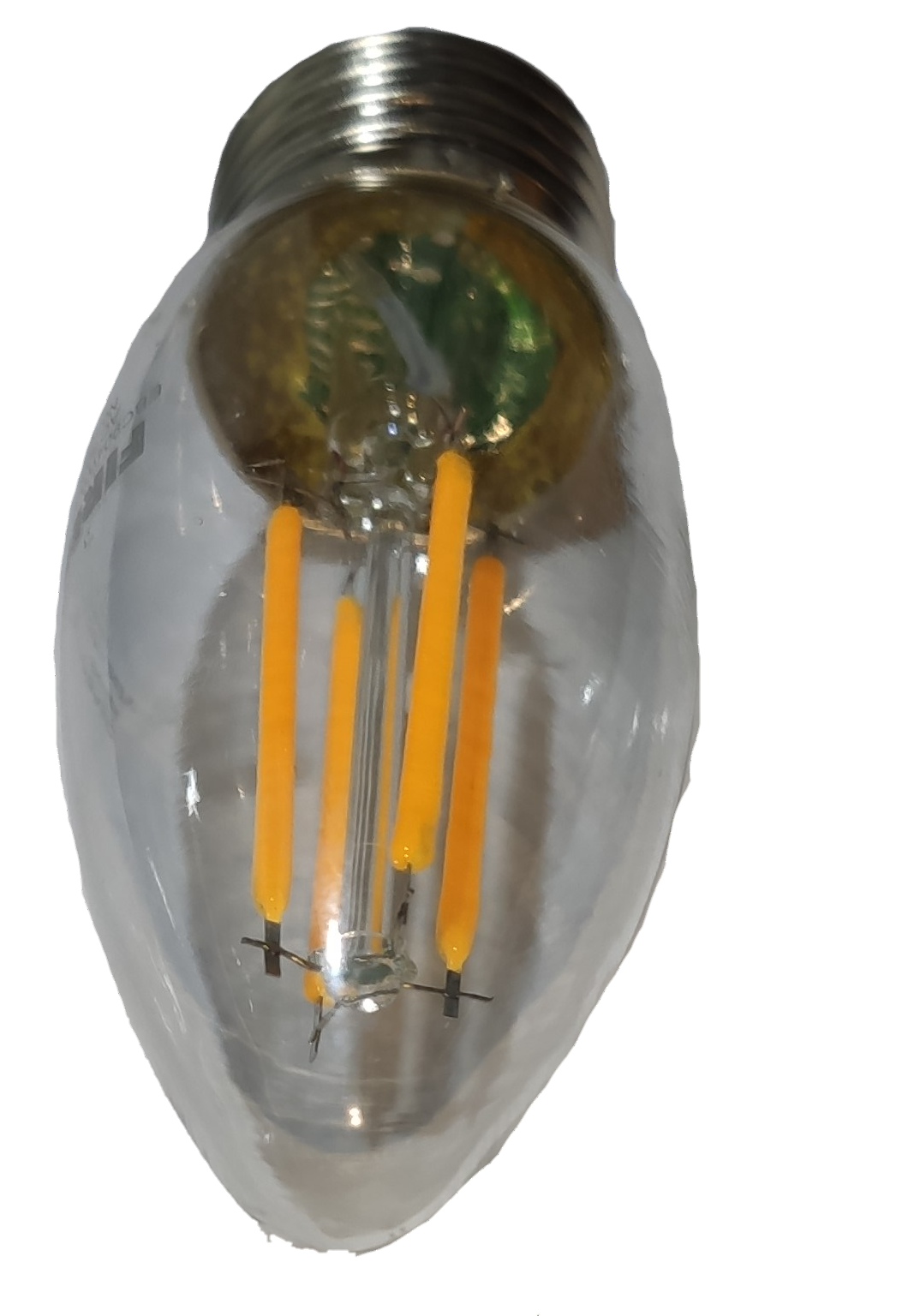 Firefly 4W LED Candle Bulb Filament Type E-27 Warm White 220V, E27 Candle