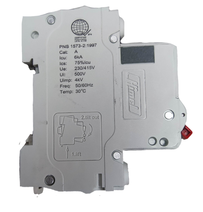 2A miniature circuit breaker 220V electrical component from Electx Electrical Supply