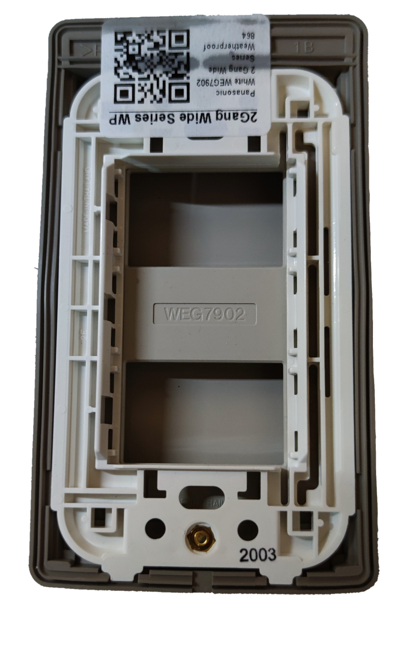 Panasonic Weatherproof Plate 2 Gang Wide Series, 2 Gang Weatherproof Plate Cover WEG7902