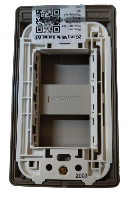 Panasonic Weatherproof Plate 2 Gang Wide Series, 2 Gang Weatherproof Plate Cover WEG7902