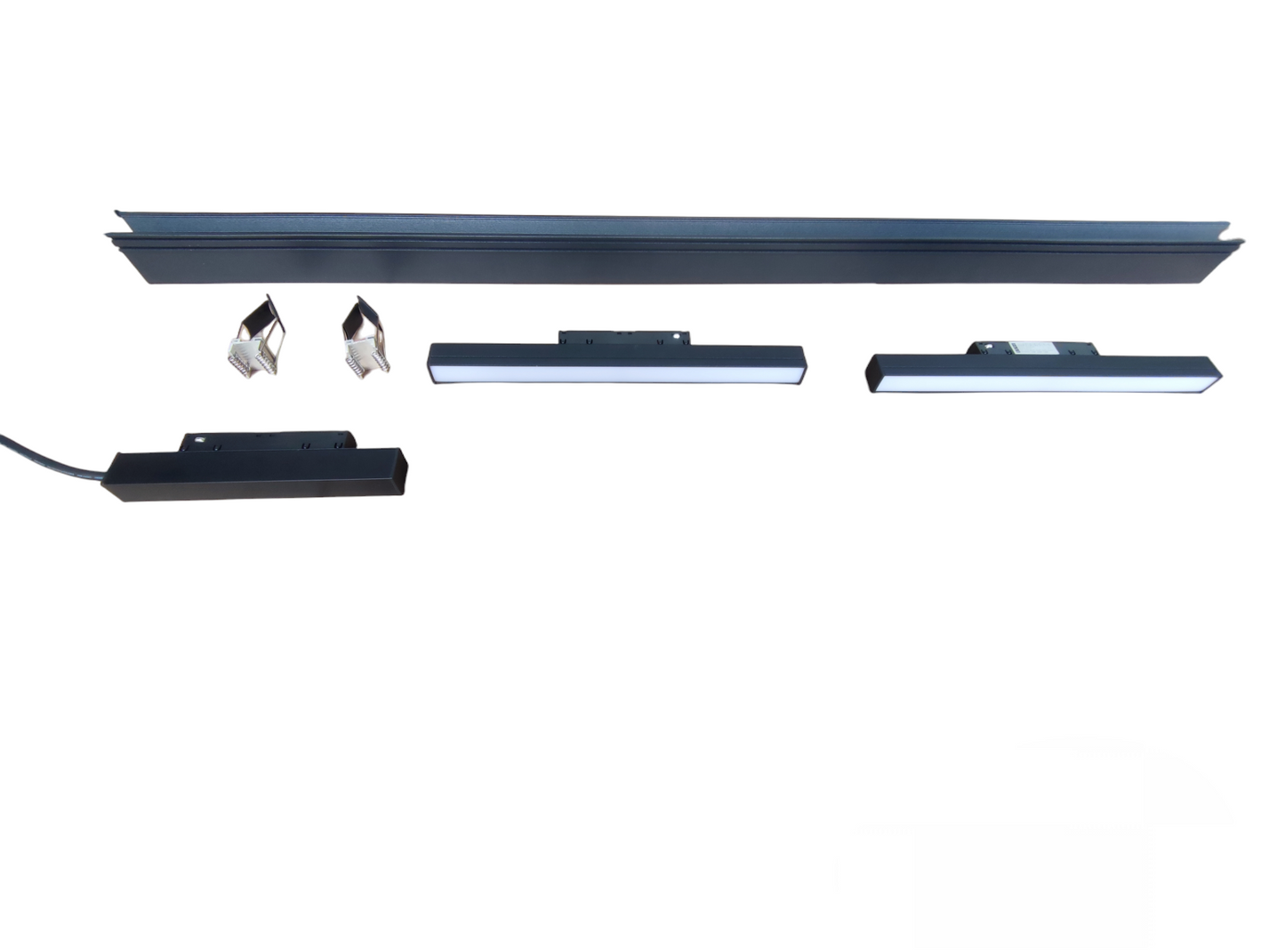 Magnetic Track Light 1 Meter 50mm with 2pcs 12W LED Flood Track Light 220V Cool White 4000K ( ILLUMIQ TERRA)