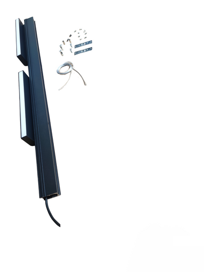 ILLUMIQ TERRA Magnetic Track Light 1 Meter 50mm with 2pcs 18W LED Foldable Flood Track Light Cool White 4000K 220V