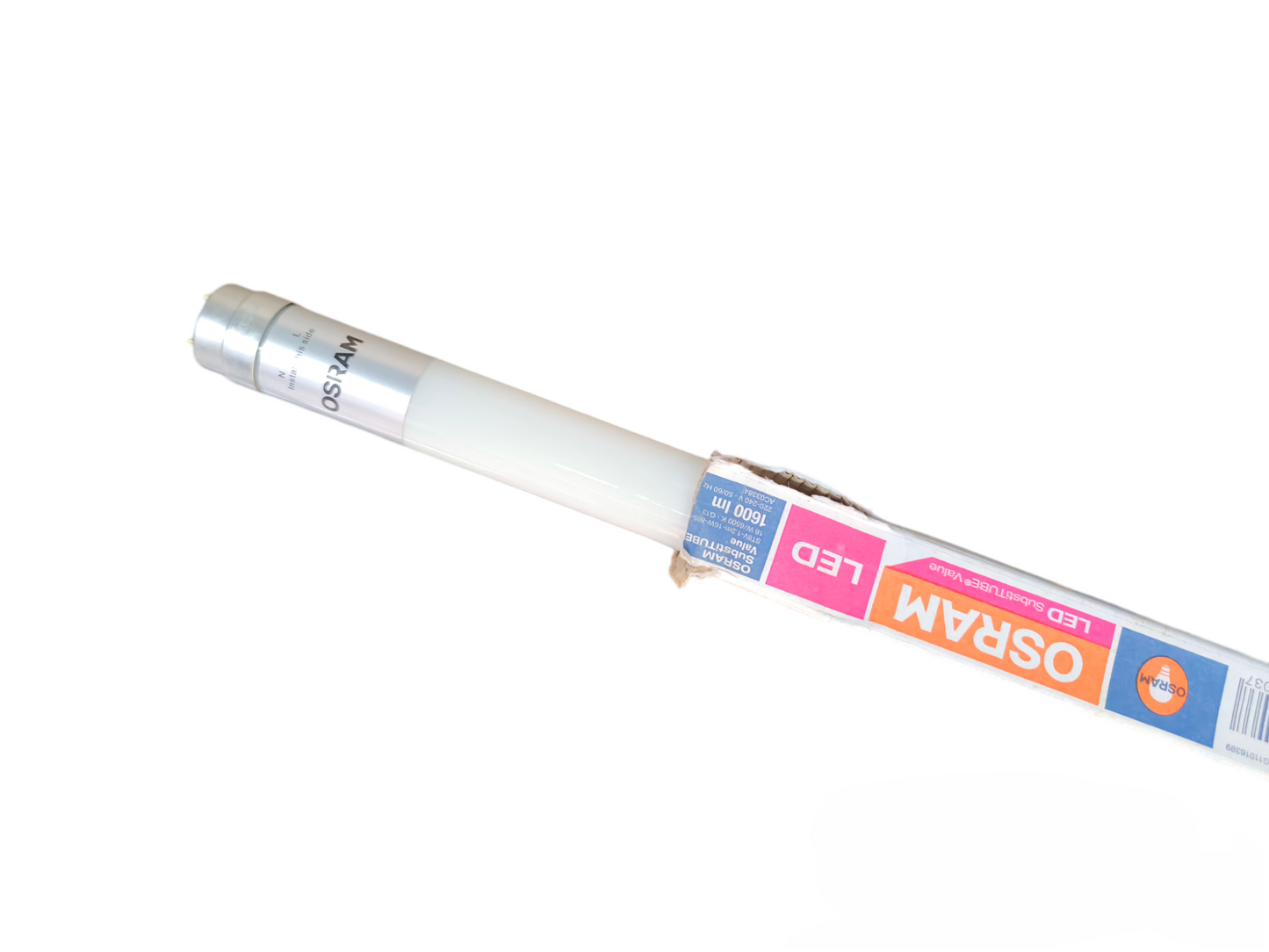 Osram 16W T-8 LED Fluorescent Tube Daylight 6500k Single Ended