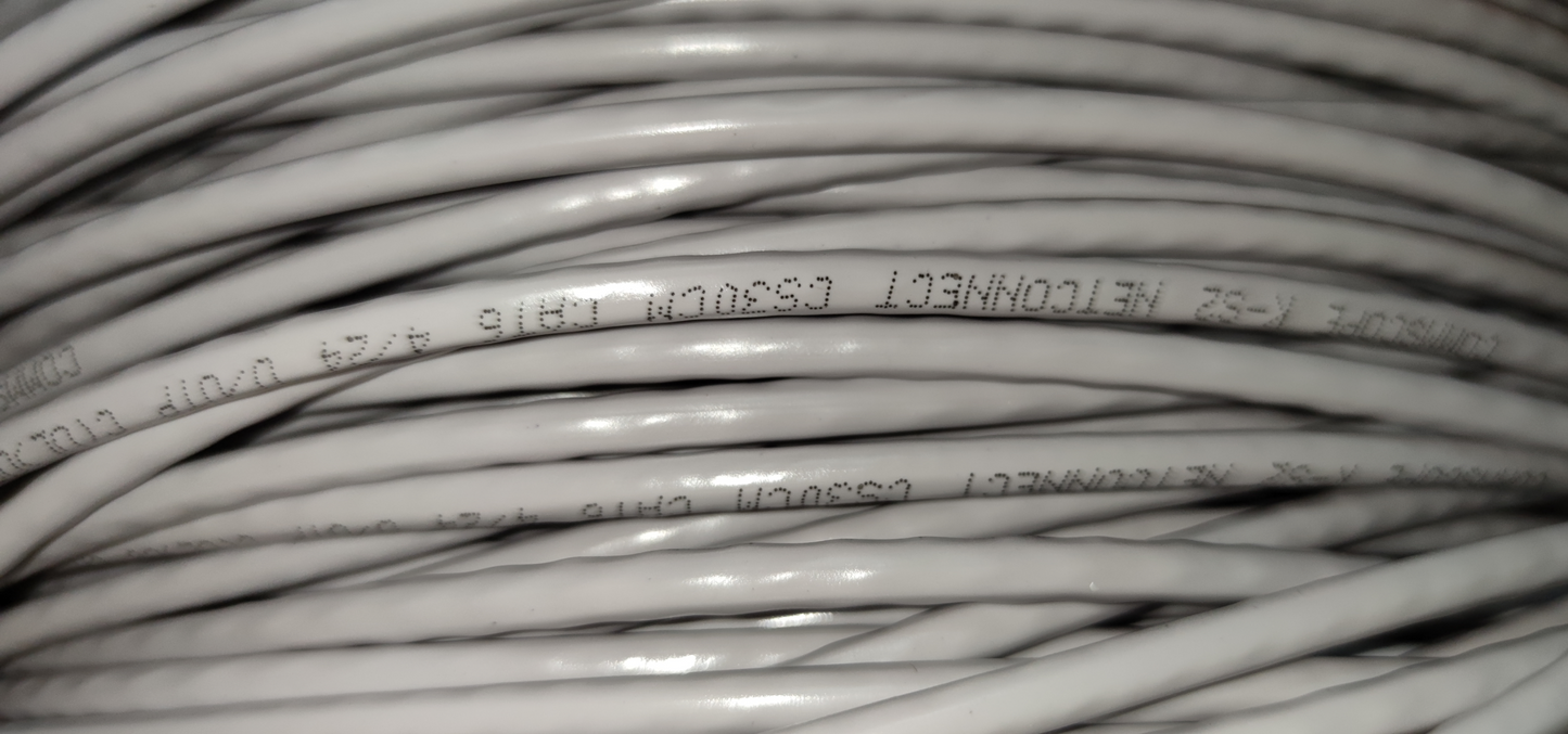 Comscope CAT6 UTP 300 Meters, LAN Cable, Ethernet Cable, Data Cable, Internet Cable, CAT 6 AWG 24 Solid