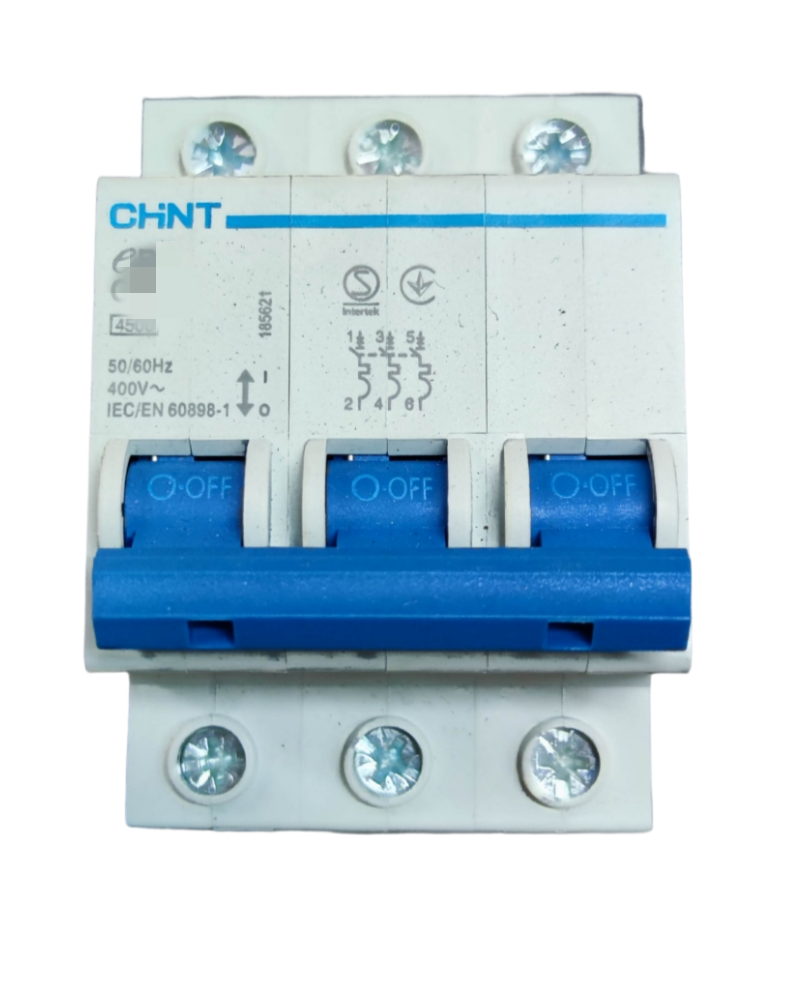 Chint 50A 3Pole Miniature Circuit Breaker 4.5 KAIC 220V (DIN Rail Type) (MCB)