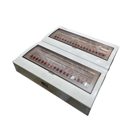 Panel Board 63A 1Pole Main with 35 Branches 1 Pole Miniature Circuit Breaker,  Distribution Box Metal Base with Himel Circuit Breakers and Bus Bar Metal Base ( ZY) Himel